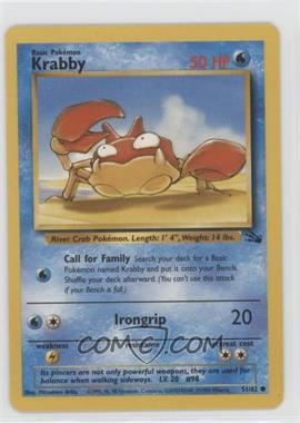 1999 Pokemon Fossil - [Base] #51 - Krabby