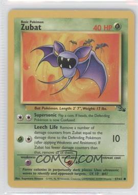 1999 Pokemon Fossil - [Base] #57 - Zubat