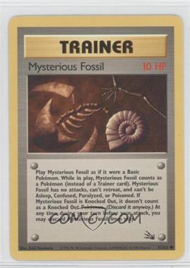 1999 Pokemon Fossil - [Base] #62 - Mysterious Fossil [Noted]