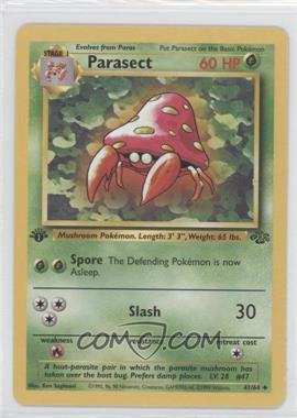 1999 Pokemon Jungle - [Base] - 1st Edition #41 - Parasect