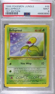 1999 Pokemon Jungle - [Base] - 1st Edition #49 - Bellsprout [PSA 9 MINT]