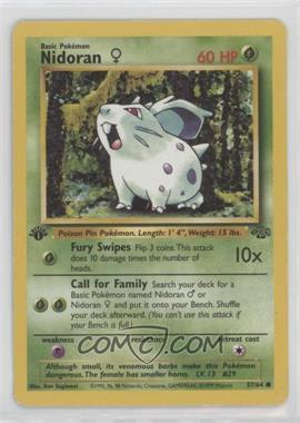 1999 Pokemon Jungle - [Base] - 1st Edition #57 - Nidoran F [EX to NM]