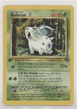 1999 Pokemon Jungle - [Base] - 1st Edition #57 - Nidoran F