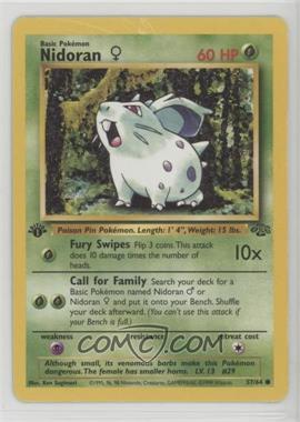 1999 Pokemon Jungle - [Base] - 1st Edition #57 - Nidoran F [Good to VG‑EX]