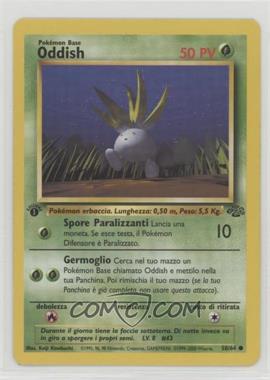 1999 Pokemon Jungle - [Base] - Italian 1st Edition #58 - Oddish
