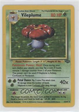 1999 Pokemon Jungle - [Base] #15 - Holo - Vileplume [Good to VG‑EX]