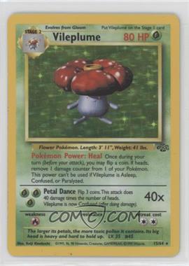 1999 Pokemon Jungle - [Base] #15 - Holo - Vileplume [EX to NM]