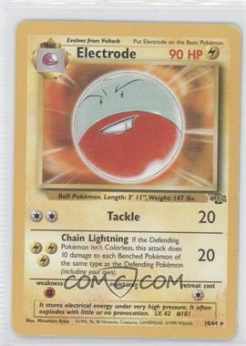 1999 Pokemon Jungle - [Base] #18 - Electrode