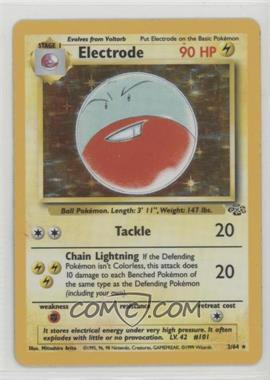 1999 Pokemon Jungle - [Base] #2 - Holo - Electrode [EX to NM]