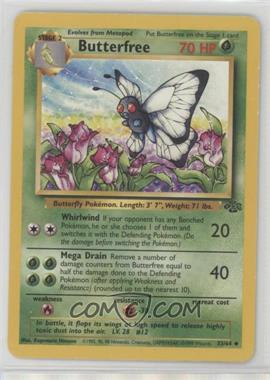 1999 Pokemon Jungle - [Base] #33 - Butterfree [EX to NM]