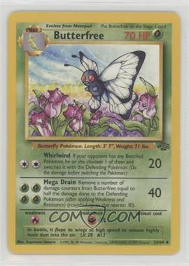 1999 Pokemon Jungle - [Base] #33 - Butterfree [EX to NM]