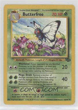 1999 Pokemon Jungle - [Base] #33 - Butterfree [EX to NM]