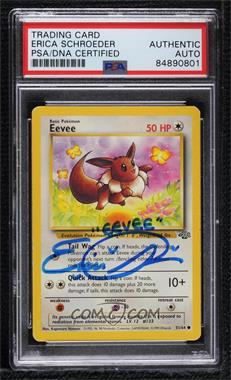 1999 Pokemon Jungle - [Base] #51 - Eevee [PSA/DNA Encased]