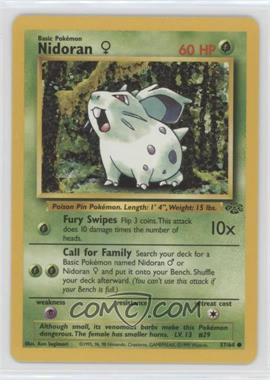 1999 Pokemon Jungle - [Base] #57 - Nidoran F