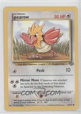 1999 Pokemon Jungle - [Base] #62 - Spearow [Noted]