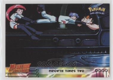 1999 Topps Pokemon Movie Animation Edition - [Base] - 1st Printing (Blue Topps Logo) #23 - Meowth Times Two