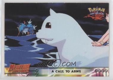 1999 Topps Pokemon Movie Animation Edition - [Base] - 2nd Printing (Black Topps Logo) #16 - A Call to Arms [EX to NM]