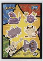 Ekans, Koffing, Weezing, Meowth, Persian, Arbok