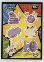 Ekans, Koffing, Weezing, Meowth, Persian, Arbok