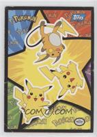 Pikachu, Pikachu, Raichu [Good to VG‑EX]