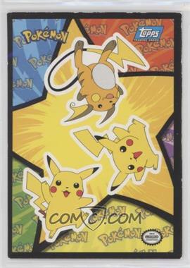 1999 Topps Pokemon Movie Animation Edition - Stickers #7 - Pikachu, Pikachu, Raichu [EX to NM]