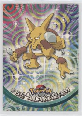 1999 Topps Pokemon TV Animation Edition Series 1 - [Base] - 2nd Printing (Black Topps Logo) #65 - Alakazam [EX to NM]