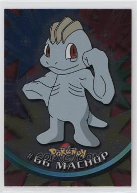1999 Topps Pokemon TV Animation Edition Series 1 - [Base] - Italian Silver Foil (Round Nintendo Logo) #66 - Machop