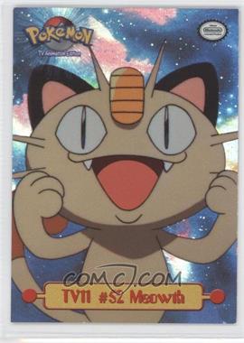1999 Topps Pokemon TV Animation Edition Series 1 - [Base] - Rainbow Foil 1st Printing (Blue Topps Logo) #TV11 - Meowth