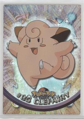 1999 Topps Pokemon TV Animation Edition Series 1 - [Base] - Rainbow Foil 2nd+ Printing (Black Topps Logo) #35 - Clefairy