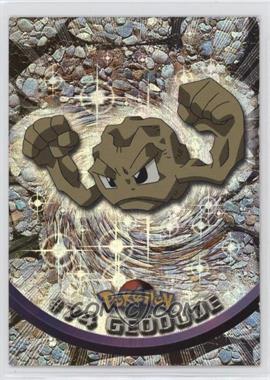 1999 Topps Pokemon TV Animation Edition Series 1 - [Base] - Rainbow Foil 2nd+ Printing (Black Topps Logo) #74 - Geodude