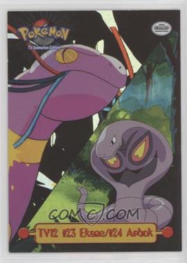 1999 Topps Pokemon TV Animation Edition Series 1 - [Base] - Silver Foil 1st Printing (Blue Topps Logo) #TV12 - #23 Ekans,  #24 Arbok