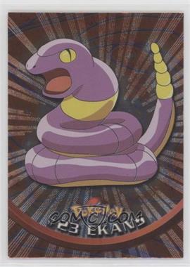 1999 Topps Pokemon TV Animation Edition Series 1 - [Base] - Silver Foil 2nd Printing (Black Topps Logo) #23 - Ekans [EX to NM]