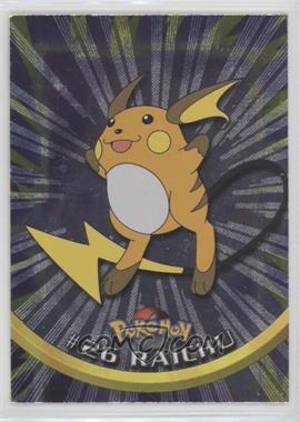 1999 Topps Pokemon TV Animation Edition Series 1 - [Base] - Silver Foil 2nd Printing (Black Topps Logo) #26 - Raichu [EX to NM]