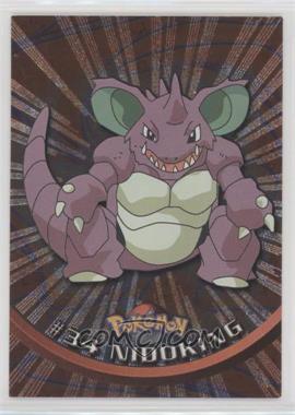 1999 Topps Pokemon TV Animation Edition Series 1 - [Base] - Silver Foil 2nd Printing (Black Topps Logo) #34 - Nidoking [EX to NM]