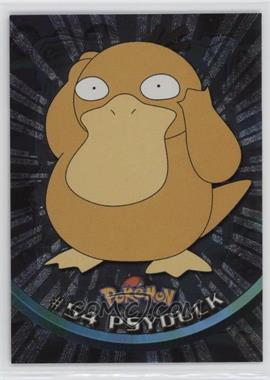 1999 Topps Pokemon TV Animation Edition Series 1 - [Base] - Silver Foil 2nd Printing (Black Topps Logo) #54.1 - Psyduck