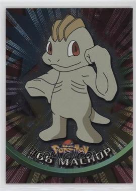 1999 Topps Pokemon TV Animation Edition Series 1 - [Base] - Silver Foil 2nd Printing (Black Topps Logo) #66 - Machop
