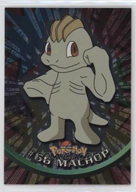 1999 Topps Pokemon TV Animation Edition Series 1 - [Base] - Silver Foil 2nd Printing (Black Topps Logo) #66 - Machop