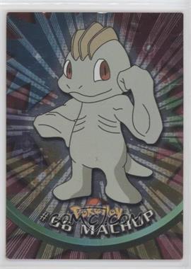 1999 Topps Pokemon TV Animation Edition Series 1 - [Base] - Silver Foil 2nd Printing (Black Topps Logo) #66 - Machop
