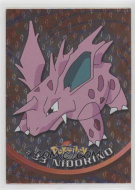 1999 Topps Pokemon TV Animation Edition Series 1 - [Base] - Silver Foil 3rd Printing (Black Topps Logo) #33 - Nidorino [EX to NM]