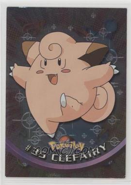 1999 Topps Pokemon TV Animation Edition Series 1 - [Base] - Silver Foil 4th Printing (Black Topps Logo) #35 - Clefairy [EX to NM]