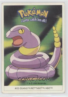 2000 Dunkin Boomer Pokemon Stickers - [Base] #23 - Ekans [Good to VG‑EX]