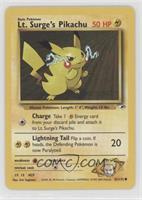 Lt. Surge's Pikachu [EX to NM]