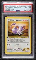 Lt. Surge's Rattata [PSA 8 NM‑MT]