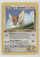 Lt. Surge's Spearow [EX to NM]