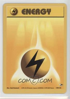 2000 Pokemon - Gym Heroes - [Base] - Unlimited #130 - Lightning Energy