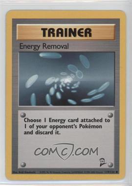2000 Pokemon Base Set 2 - [Base] #119 - Energy Removal