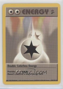 2000 Pokemon Base Set 2 - [Base] #124 - Double Colorless Energy