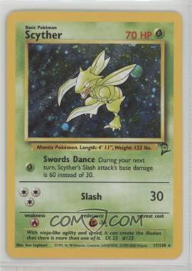 2000 Pokemon Base Set 2 - [Base] #17 - Holo - Scyther