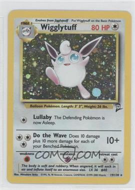 2000 Pokemon Base Set 2 - [Base] #19 - Holo - Wigglytuff