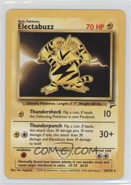 2000 Pokemon Base Set 2 - [Base] #24 - Electabuzz